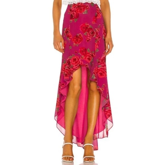 REVOLVE LPA Amali Skirt in Raquel Floral Size XS - Picture 4 of 10